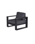 CUBE, LOUNGE ÚTISTÓLL CARBON BLACK