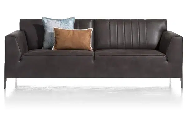 Zembla, 2.5-sæta í Secilia anthracite + Hönnunarfætur