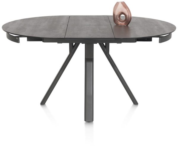 MAGALO, stækkanlegt borðstofuborð 120 (+ 40 sm.) x 120 sm. - keramik á gler