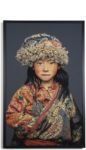 Tibetan Girl veggmynd 125X198sm