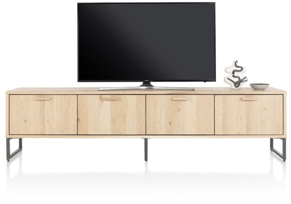 CASTELLO, sjónvarps-skenkur 240 sm. - 3-hurðir + 1-felliborð