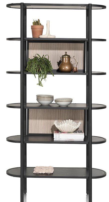 aramon, bókaskápur 100 sm - 5-hólf