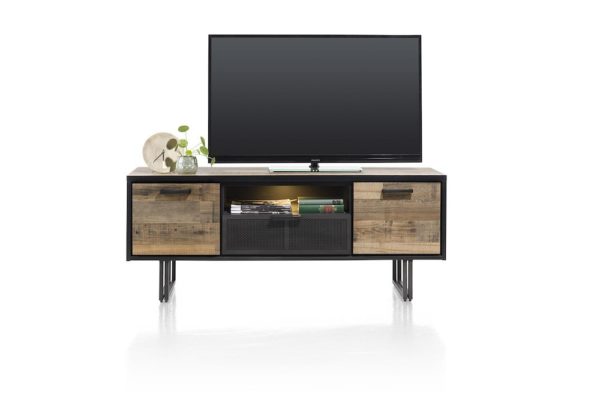 Avalon, sjónvarps-skenkur 150 sm - 2-hurðir + 1-skúffa + 1-hólf (+ LED)