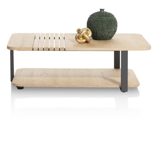 Pavie, sófaborð 110 X 60 sm + 1-hólf (Knock-Down)