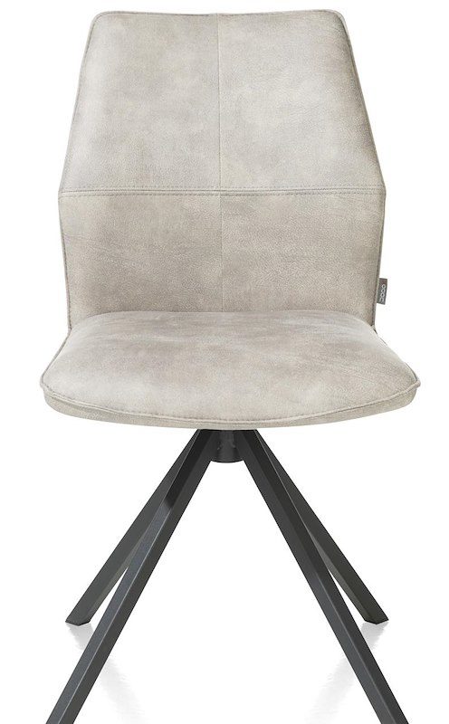 FRANKY, borðstofustóll - fixed fótur +handfang +pokagormar - Taurus míkróleður