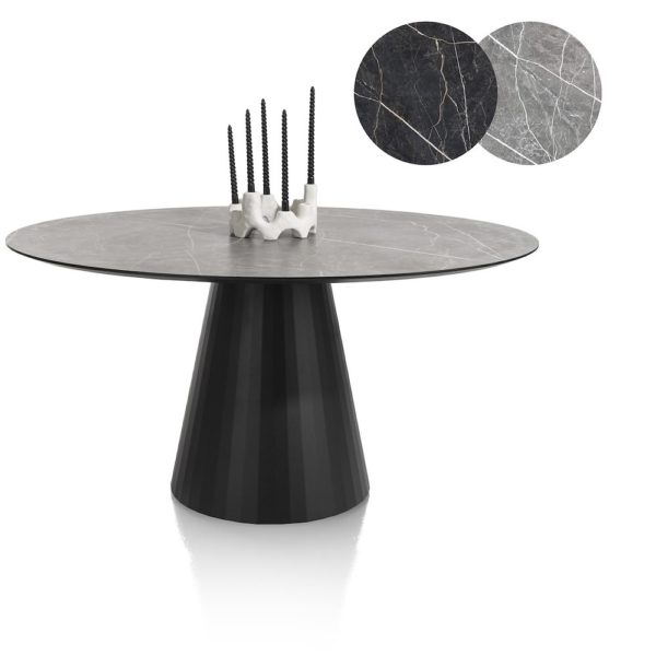 arabax, borðstofuborð – sporöskjulaga – 150 x 120 sm