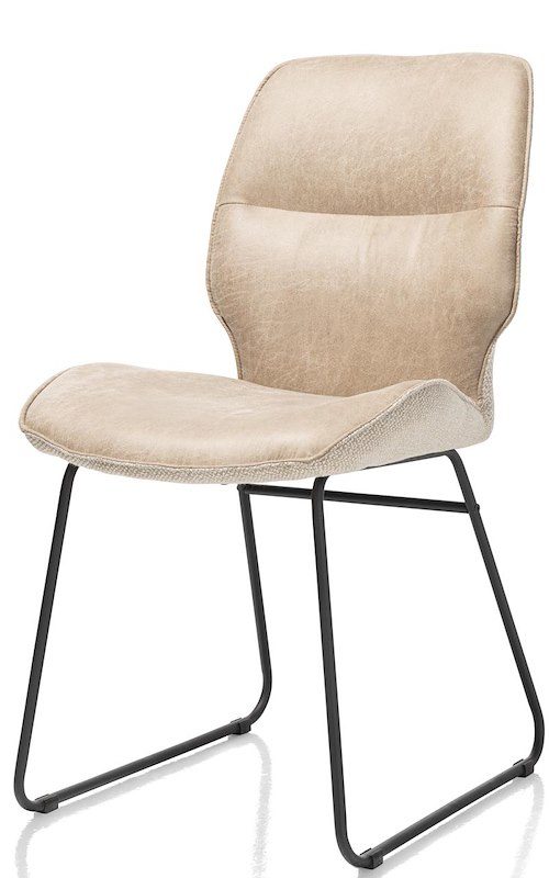 Ravi, Borðstofustóll fætur black – combi secilia/toba