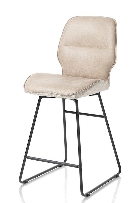 Ravi, Barstóll – fætur black m/snúningi – combi secilia/toba