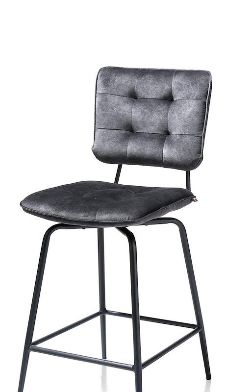 Manou, Barstóll – Off Black – í áklæðinu karese