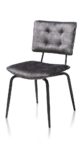 Manou, Borðstofustóll – off–black – karese