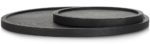 Lux tray - set of 2 - diameter 30 + 50 cm. - black