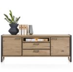 Metalo, Skenkur 210 sm - 2-hurðir + 2-skúffur + 1-hólf (+ LED)
