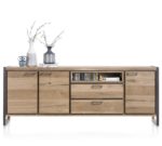 Metalo, Skenkur 240 sm - 3-hurðir + 2-skúffur + 1-hólf (+ LED)