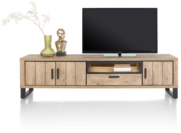 Pavarotti, Lágskenkur 210 sm - 3-hurðir + 1-skúffa + 1-hólf (+ LED)