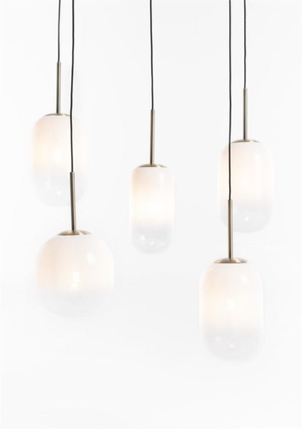 Milky, loftljós 5-kúplar (5xe27)