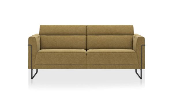 FISKARDO, 2.5-sæta + pokagormar + hönnunarfætur áklæði: Vada í okkurgulu