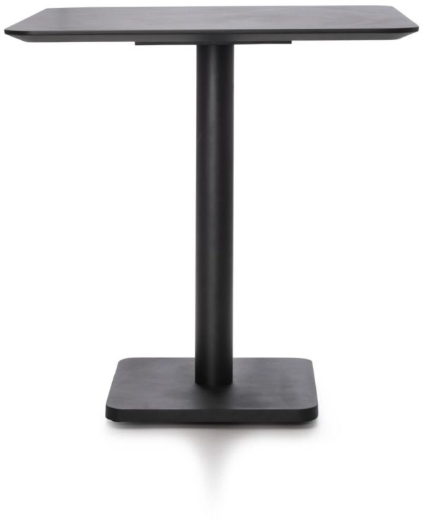 Brest, bistro borð - ferningslaga 75 x 75 sm. - onyx