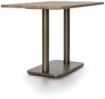 Brest, bistro borð - ferhyrnt 75 x 120 sm. - Ljós náttúruleg eik