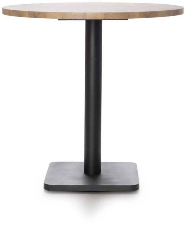 Brest, bistro borð - hringlaga 80 sm. - Ljós náttúruleg eik