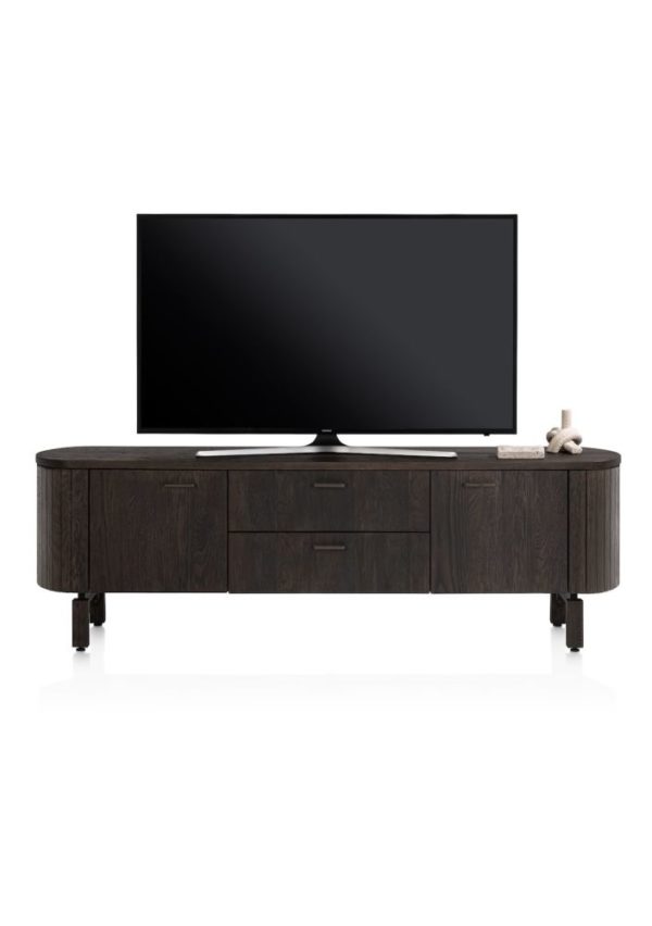 RAVELLO, Sjónvarpsskenkur 190 sm. -2-hurðir +2-skúffur