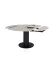 AVELLINO, stækkanlegt borðstofuborð hringlaga 90 sm. (+2x30 sm.) x 150 sm. - Image 7