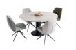 AVELLINO, stækkanlegt borðstofuborð hringlaga 90 sm. (+2x30 sm.) x 150 sm. - Image 10